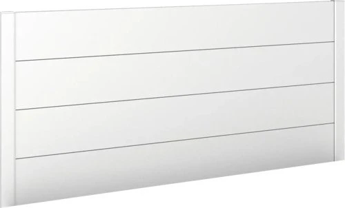 Biohort Sichtschutz 152x4x91cm für Hochbeet silber-metallic