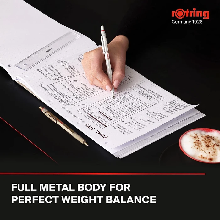 rOtring 600 Kugelschreiber perlweiß metallic