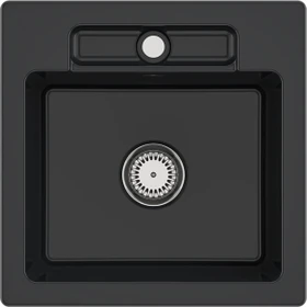 Villeroy & Boch Siluet 50 S Einbau Becken mittig pure black