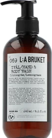 L:A Bruket No 069 Lemongrass Hand & Body Wash, 240ml