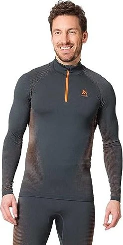 Odlo Performance Warm Baselayer Half Zip Funktionsshirt langarm india ink (Herren)