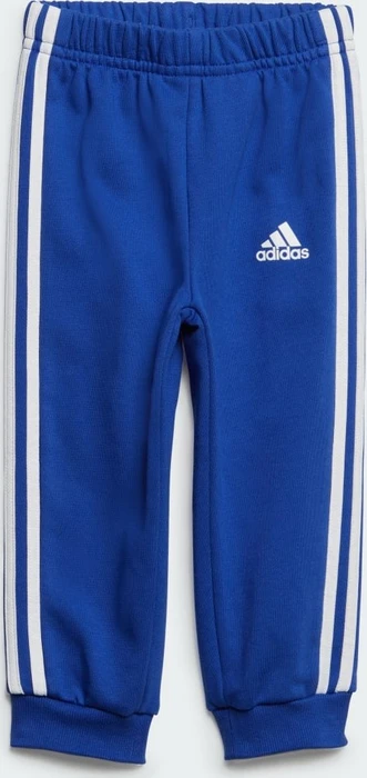 adidas Essentials 3-Streifen Trainingsanzug medium grey heather/white (Junior)