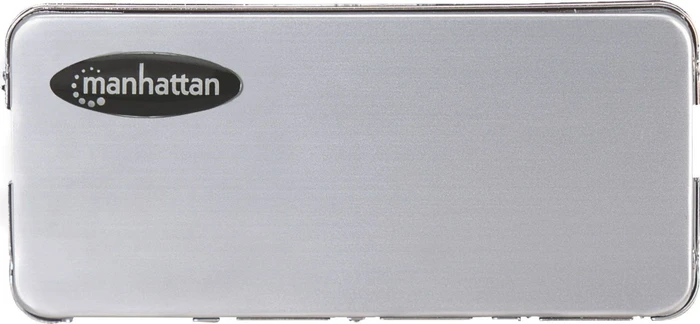 Manhattan Micro USB-Hub, 4x USB-A 2.0, USB 2.0 Mini-B [Buchse]
