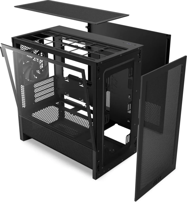 NZXT H3 Flow [2025] Black, schwarz, Glasfenster