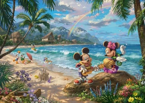 Schmidt Spiele Thomas Kinkade Disney Dreams Collection - Minnie & Mickey in Hawaii