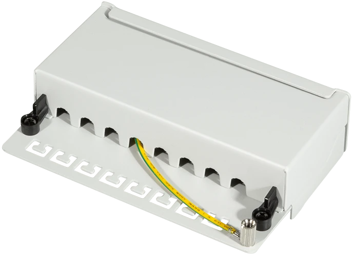 LogiLink Desktop Patchpanel Cat6, für Tisch/Wand, 8-Port, grau