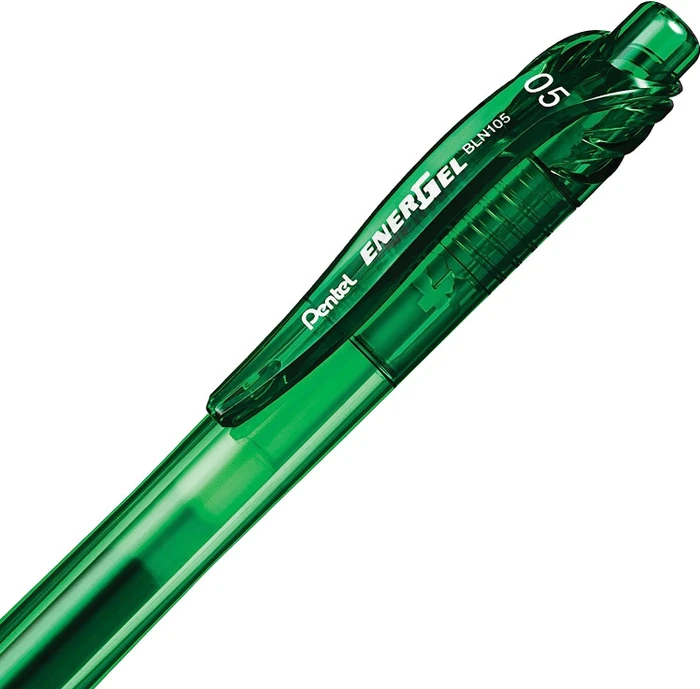 Pentel EnerGel X BLN105 0.5mm/0.25mm Gelroller grün/transparent