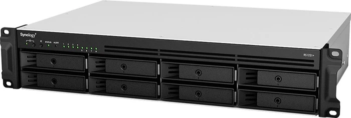 Synology RackStation RS1221+, 4GB RAM ECC, 4x RJ-45 1000Base-T, 2x USB-A 3.0, 2HE
