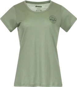 Bergans Graphic Wool Tee Funktionsshirt kurzarm jade green/dark jade green (Damen)