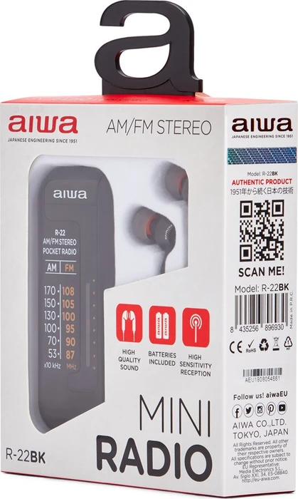 Aiwa R-22 schwarz