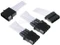 BitFenix Alchemy 4-Pin Molex auf 3x 4-Pin Molex 55cm, sleeved weiß/schwarz Vorschaubild