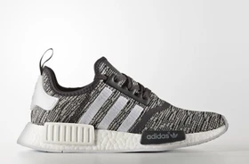 adidas NMD_R1 utility black/footwear white/medium grey heather solid grey (Damen)