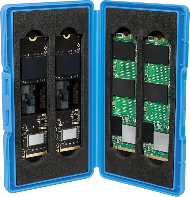 LogiLink SSD Schutz-Box, für 4x M.2 2280, 4x M.2, blau