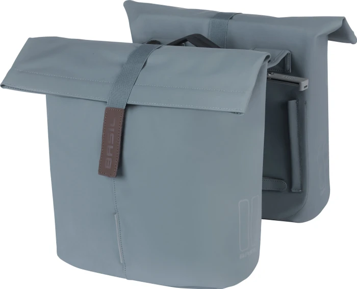 Basil City Doppeltasche MIK Gepäcktasche graphite blue