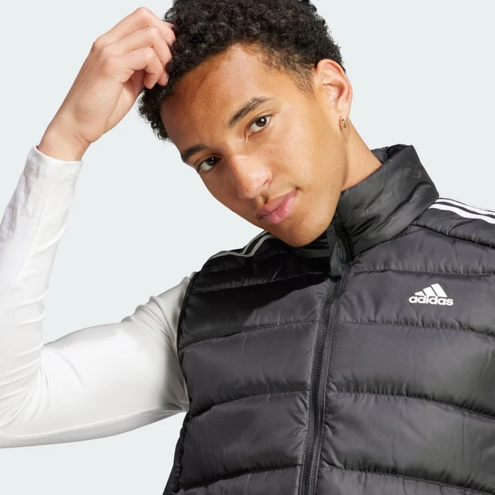 adidas Essentials 3-Streifen Light Daunen Funktionsweste schwarz (Herren)