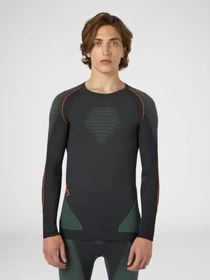 UYN Evolutyon Funktionsshirt langarm charcoal/green/orange shiny (Herren)