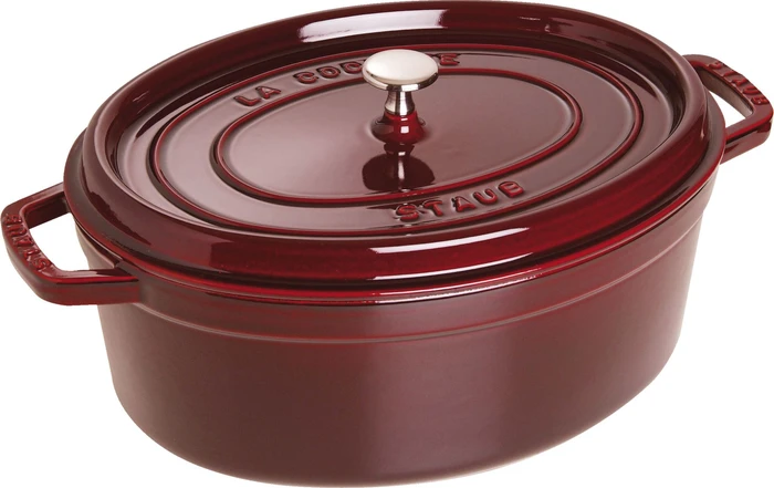 Zwilling Staub Cocotte Schmortopf oval 40x33cm 6.7l grenadine