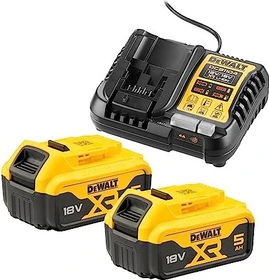 DeWalt DCB1104P2 XR Starterset 18V, 5.0Ah, Li-Ionen, 2 Akkus [10.0Ah] [180Wh]