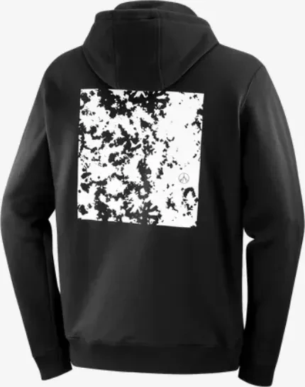 Salomon Snow Inspired Droppin Hoodie deep black/white (Herren)