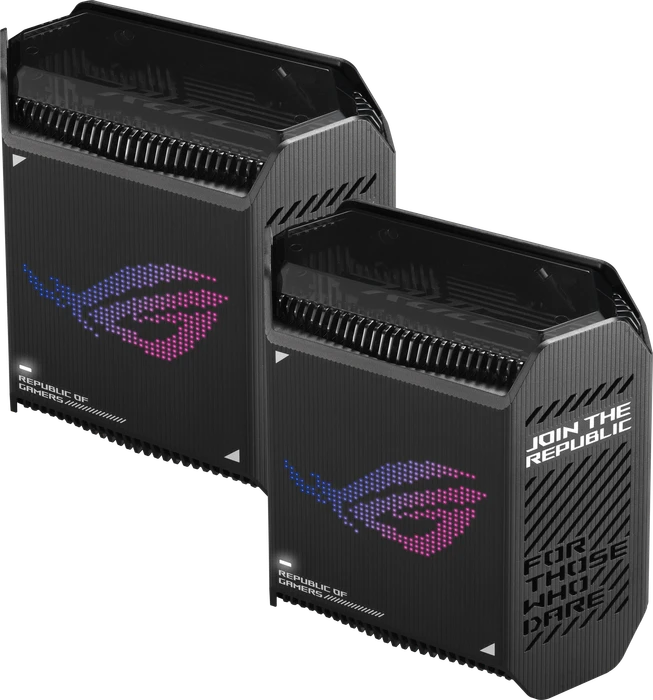 ASUS ROG Rapture GT6, AX10000, schwarz, Router und Repeater Set, 2er-Bundle