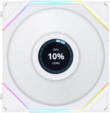 Lian Li Uni Fan TL LCD 120 RGB Reverse Blade, weiß, 120mm
