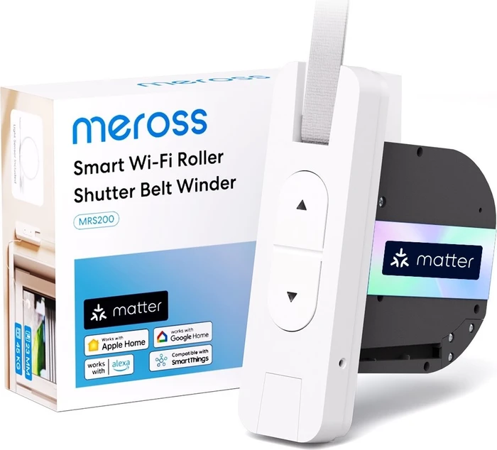 Meross Matter Rolladen Gurtwickler Elektrisch Unterputz, Smart Home Rolladenantrieb