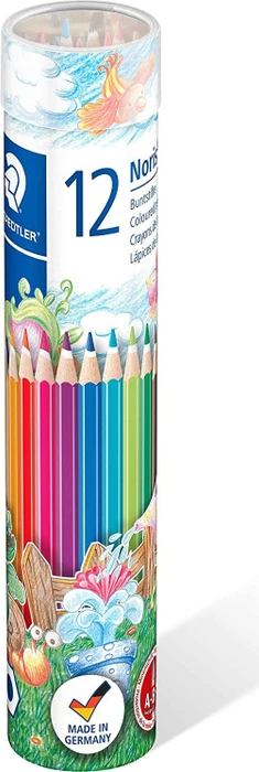 Staedtler Noris 144 Buntstift sortiert, Rundbox, 12er-Set