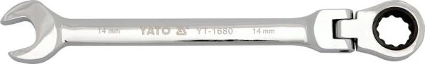 Yato YT-1674 Gelenk-Maul-Ringratschenschlüssel, 18x235mm