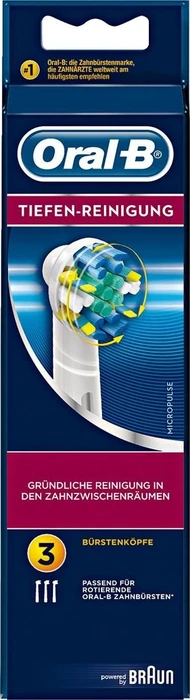 Oral-B Tiefenreinigung Ersatzbürste, 3 Stück