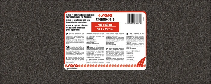 sera thermo-safe, Wärmedämmung und Sicherheitsunterlage für Aquarien