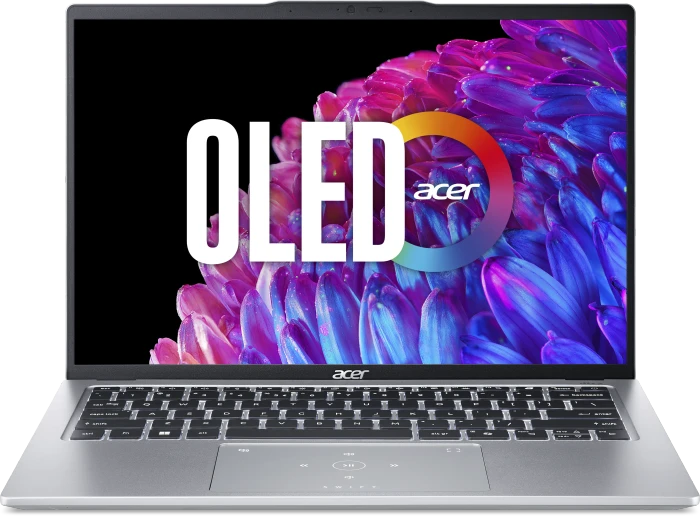 Acer Swift Go 14 OLED SFG14-73-70M3, Pure Silver, Core Ultra 7 155U, 16GB RAM, 512GB SSD, DE