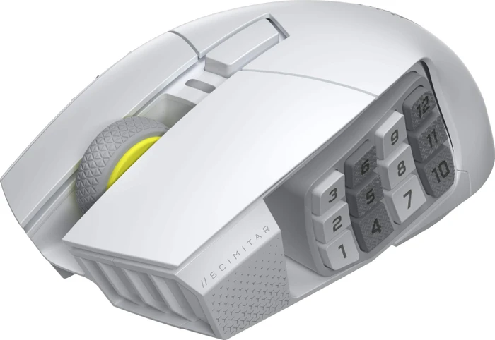 Corsair Scimitar Elite Wireless SE MMO, weiß, USB/Bluetooth