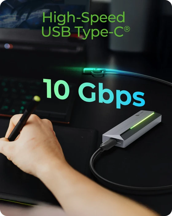 RaidSonic Icy Box IB-1826MCL-CU31, M.2 NVMe/SATA SSD Enclosure, USB-C 3.1