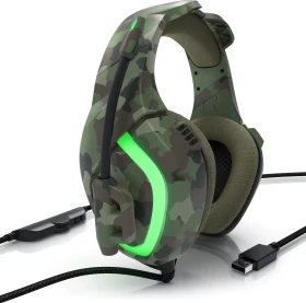 CSL-Computer GHS-103 7.1 USB Gaming Headset grün camouflage