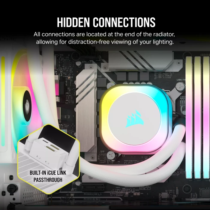 Corsair iCUE LINK H100i RGB, weiß