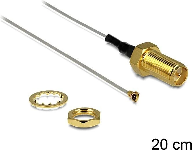 DeLOCK Adapter, MHF IV/HSC MXHP32 auf RP-SMA, 20cm