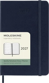 Moleskine Wochen-Notizkalender 1 Woche/1 Seite 2027, A6, Hardcover, blau