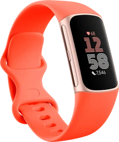 Fitbit Charge 6 Aktivitäts-Tracker coral/champagne gold