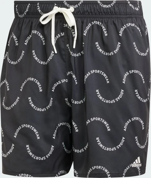 adidas Wave Logo CLX Badeshorts black/off white (Herren)
