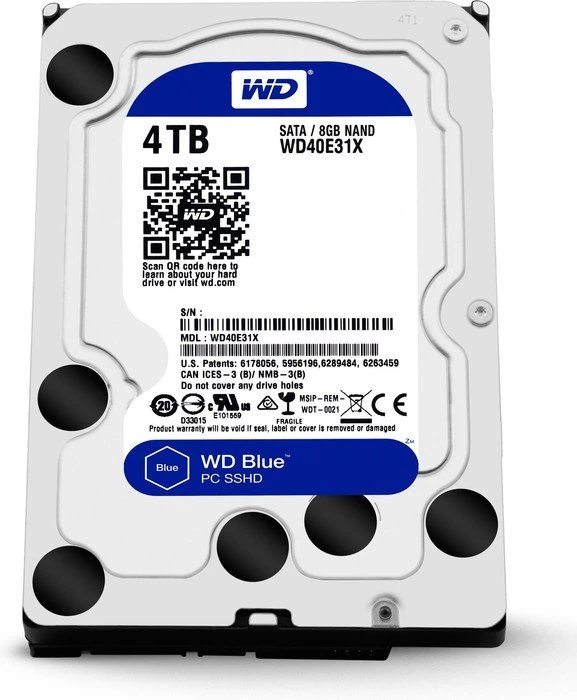 Western Digital WD Blue PC SSHD 4TB, 512e / 3.5" / SATA 6Gb/s
