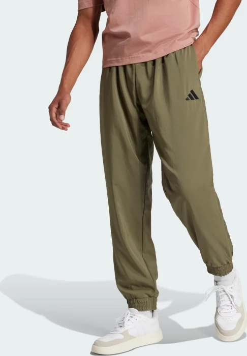 adidas Essentials Small Logo Stanford Trainingshose lang olive strata/black (Herren)