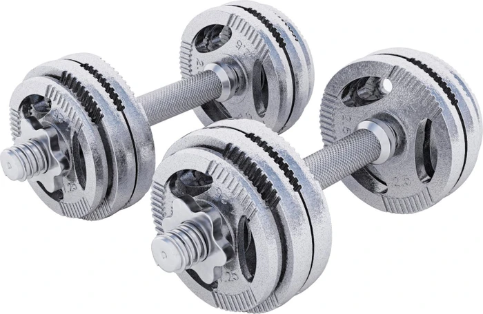 Gorilla Sports Gusseisen Gripper Kurzhanteln Sternverschluss Hantelstangen Set 30kg