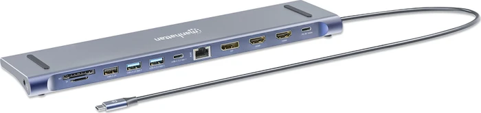 Manhattan 12-Port USB-C Docking Station / Multiport Hub