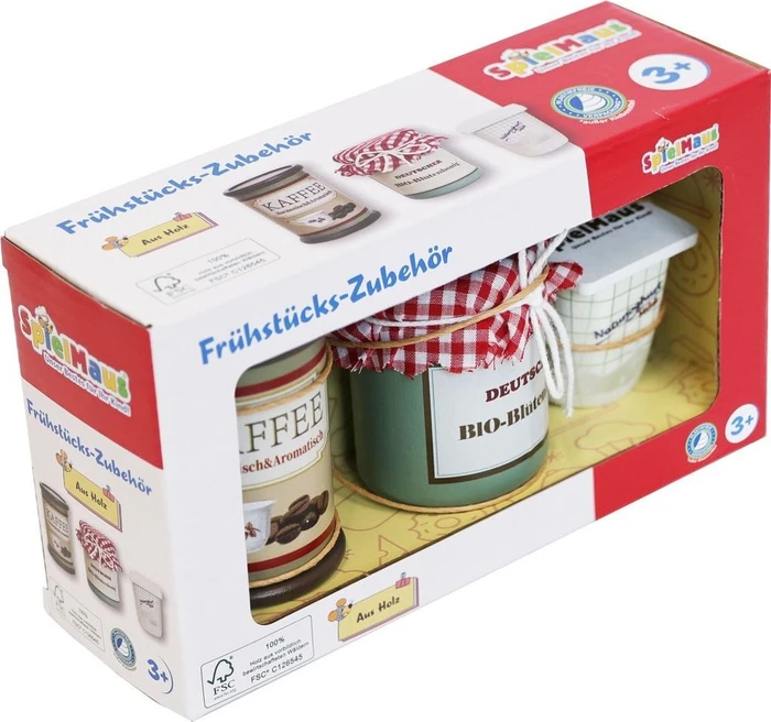 SpielMaus Frühstück Zubehör aus Holz