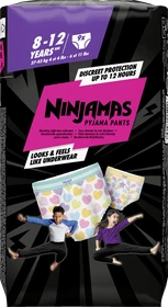 Pampers Ninjamas Pyjama Pants Girls Einwegwindel, 8-12J, 27-43kg, 9 Stück