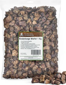 Kaureks Natur Hundeleckerlies Rinderlunge Würfel, 1kg