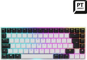 Sharkoon Skiller SGK50 S3 White, schwarz/weiß, LEDs RGB, hot-swap, Gateron YELLOW, USB, PT