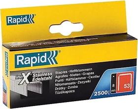 Rapid Typ 53 Edelstahl Tacker-Klammern, 8mm, 2500 Stück