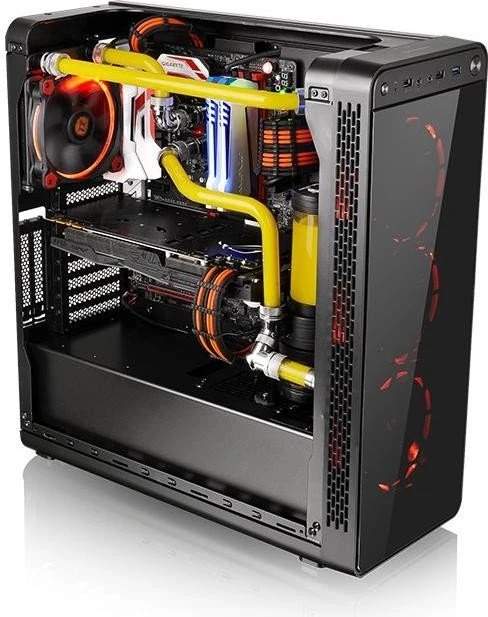 Thermaltake View 27 Gull-Wing schwarz, Acrylfenster