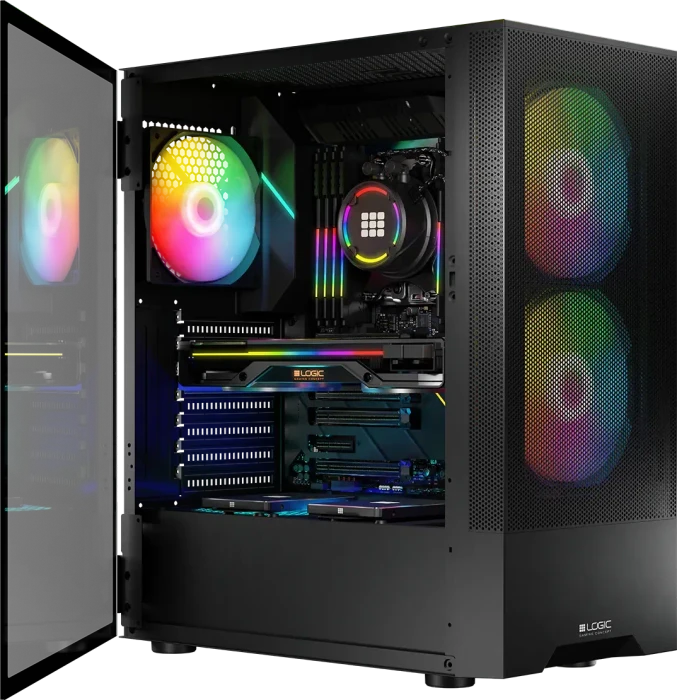 Logic Concept Arya ARGB Black, Glasfenster